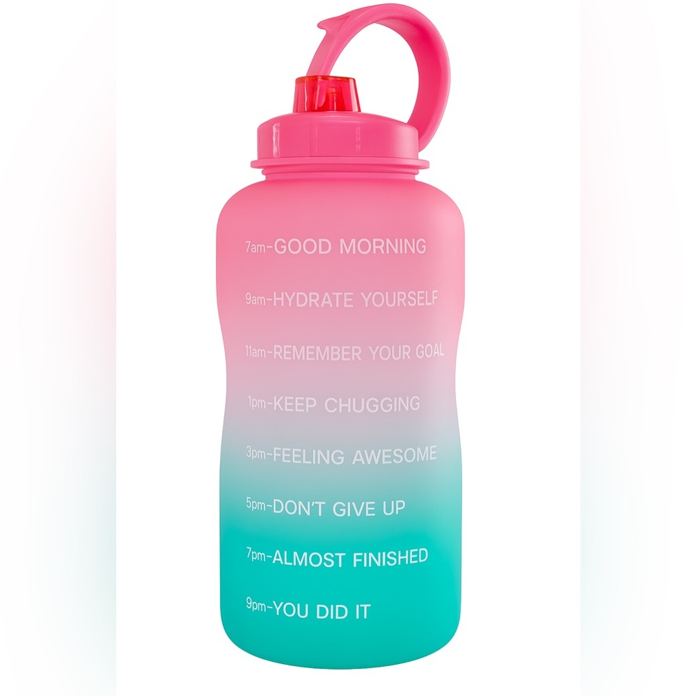 Pink and Teal Gradient Water Bottle *NWOT*